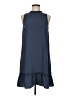 Ann Taylor LOFT 100% Polyester Solid Blue Casual Dress Size 6 - photo 1
