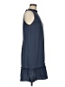 Ann Taylor LOFT 100% Polyester Solid Blue Casual Dress Size 6 - photo 4