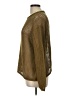 Lafayette 148 New York 100% Cotton Metallic Brown Pullover Sweater Size L - photo 5