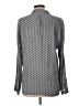 Just Living 100% Rayon Polka Dots Gray Long Sleeve Blouse Size L - photo 2