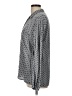 Just Living 100% Rayon Polka Dots Gray Long Sleeve Blouse Size L - photo 5