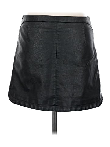 Silence and Noise Faux Leather Skirt (view 2)