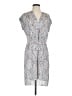 BCBGMAXAZRIA 100% Polyester Paisley Gray Casual Dress Size S - photo 1