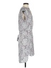BCBGMAXAZRIA 100% Polyester Paisley Gray Casual Dress Size S - photo 4