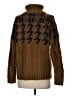 John & Jenn 100% Acrylic Houndstooth Brown Pullover Sweater Size S - photo 2