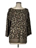 St. John Animal Print Brown Pullover Sweater Size L - photo 1