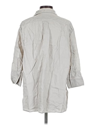 Zara 3/4 Sleeve Button-Down Shirt (view 2)