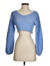 Altar'd State 100% Cotton Blue Long Sleeve Top Size XS - photo 1