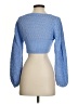 Altar'd State 100% Cotton Blue Long Sleeve Top Size XS - photo 2