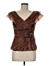Cachet Brown Sleeveless Blouse Size 6 - photo 1