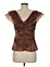 Cachet Brown Sleeveless Blouse Size 6 - photo 2