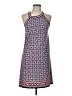 Max Studio Print Blue Casual Dress Size L - photo 1
