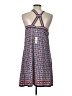 Max Studio Print Blue Casual Dress Size L - photo 2