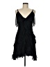 Alice + Olivia 100% Polyester Black Cocktail Dress Size 8 - photo 1