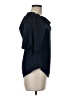 Sugar Lips 100% Polyester Black Blue 3/4 Sleeve Blouse Size M - photo 4