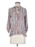Tucker 100% Silk Silver 3/4 Sleeve Silk Top Size S - photo 1