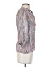 Tucker 100% Silk Silver 3/4 Sleeve Silk Top Size S - photo 4