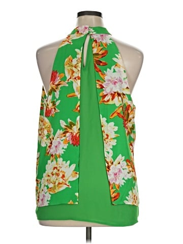 Rose + Olive Sleeveless Blouse (view 2)
