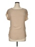 Heart Soul 100% Polyester Tan Short Sleeve Blouse Size XL - photo 1