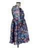 Storia Floral Blue Casual Dress Size M - photo 4