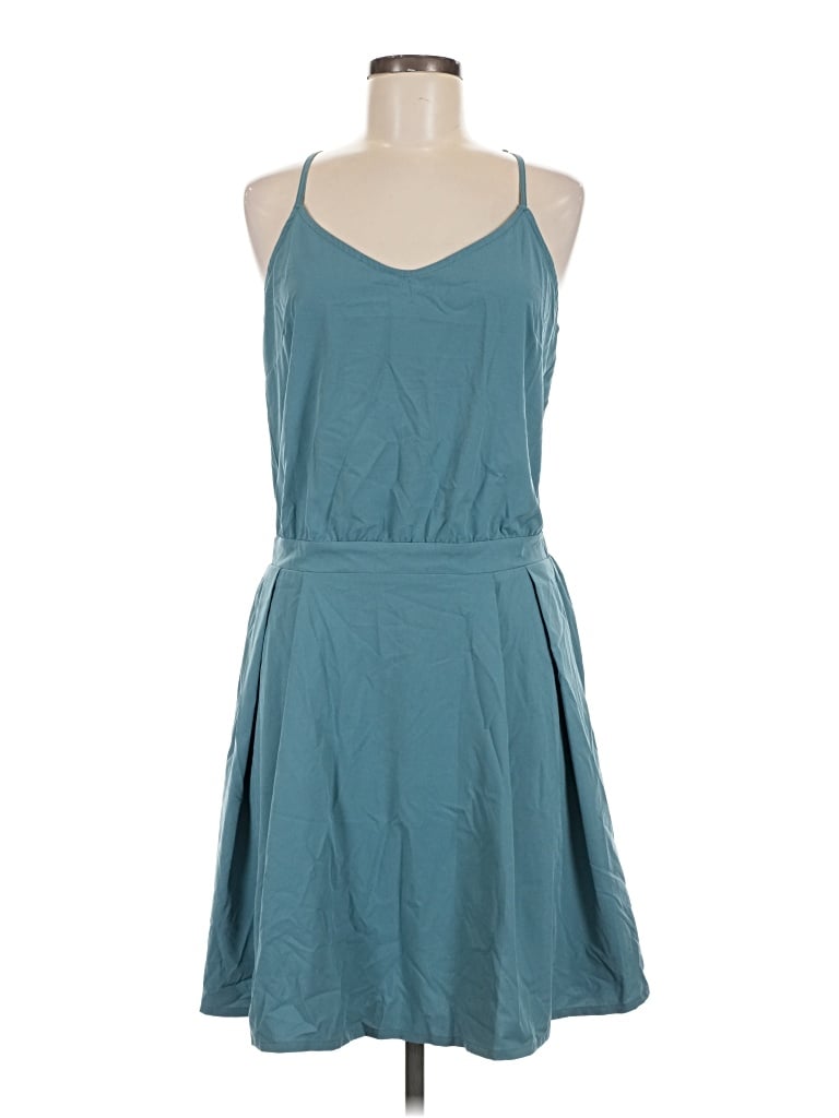 Pre-owned Halara Casual Dress In Teal