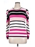 Cliche Stripes Pink Long Sleeve Top Size XL - photo 1