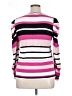 Cliche Stripes Pink Long Sleeve Top Size XL - photo 2