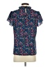 SimpleFun Blue Short Sleeve Blouse Size S - photo 2