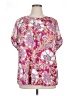 Perseption Concept Pink Short Sleeve Blouse Size 1X - photo 1