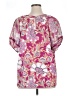 Perseption Concept Pink Short Sleeve Blouse Size 1X - photo 2