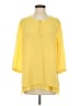 N Touch Yellow 3/4 Sleeve Blouse Size S - photo 1