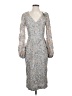 Xscape Silver Cocktail Dress Size 4 - photo 1