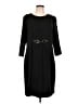 Chico's Solid Black Casual Dress Size Lg (2.5) - photo 1
