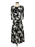 R&K Print Black Cocktail Dress Size 4 - photo 1