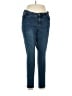 ROYALTY Solid Blue Jeans Size 18W - photo 1