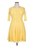 Rabbit Rabbit Rabbit Designs 100% Polyester Yellow Cocktail Dress Size 14 - photo 1
