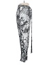Isabel de Pedro 100% Viscose Print Silver Casual Pants Size 4 - photo 4