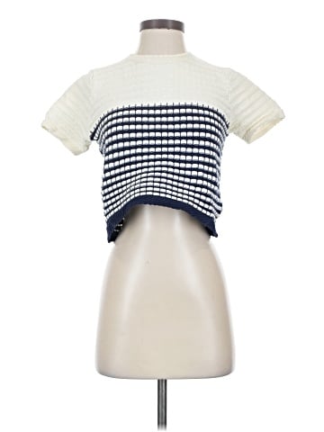 Knit Mix Short Sleeve Top (view 1)