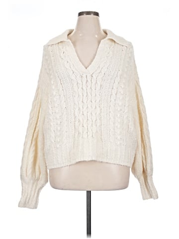 Madewell Cotton-Merino Wool Blend Cable-Knit Sweater (view 1)