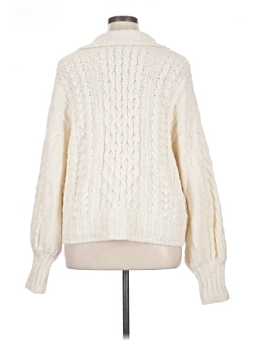 Madewell Cotton-Merino Wool Blend Cable-Knit Sweater (view 2)