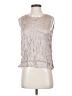 Enza Costa Silver Sleeveless Blouse Size Sm (1) - photo 1
