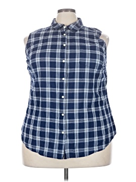 St. John's Bay Sleeveless Button Down Shirt