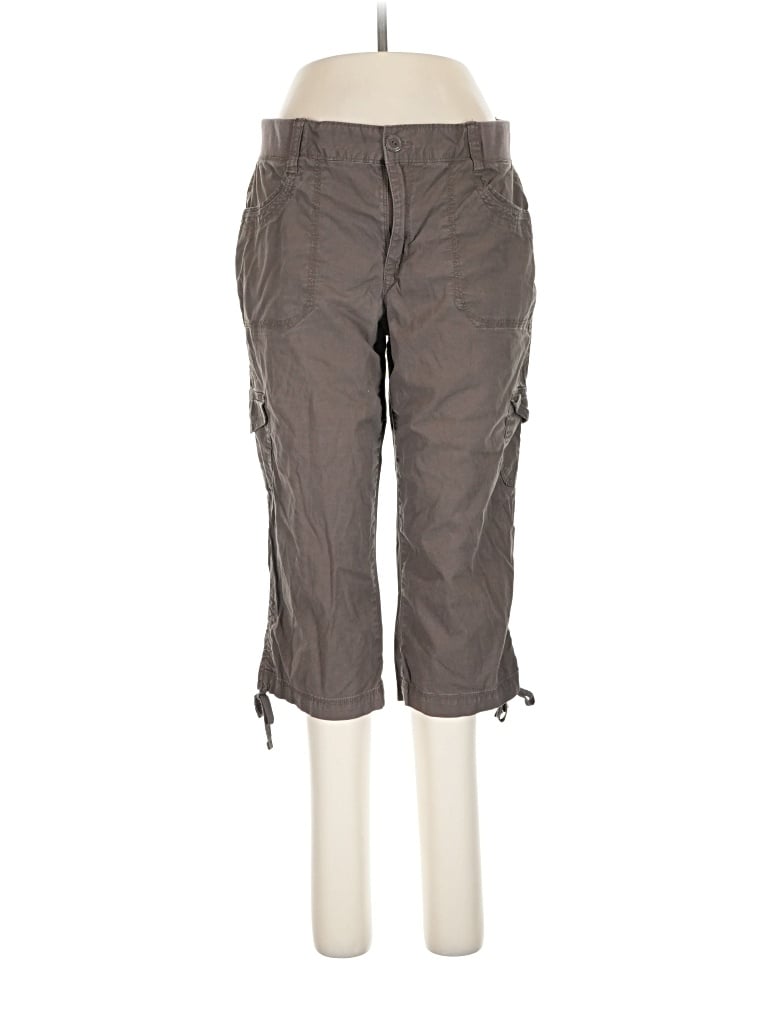 Pre-owned Gloria Vanderbilt Cargo Pants In Gray
