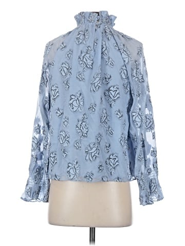 Rebecca Taylor Long Sleeve Silk Top (view 2)