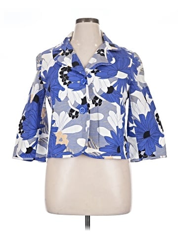 Rafaella 3/4 Sleeve Button-Down Shirt (view 1)