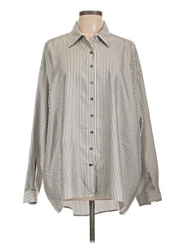 Elizabeth and James Long Sleeve Silk Top (view 1)