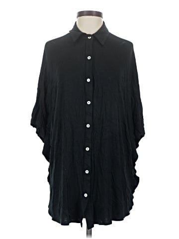 Soft Surroundings Short Sleeve Button-Down Shirt (view 1)