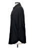 Soft Surroundings Solid Black Short Sleeve Button-Down Shirt Size S - photo 5