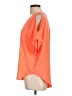 Astr 100% Polyester Orange Short Sleeve Blouse Size L - photo 5