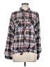 Passport 100% Polyester Plaid Gray Long Sleeve Blouse Size 18 - photo 1
